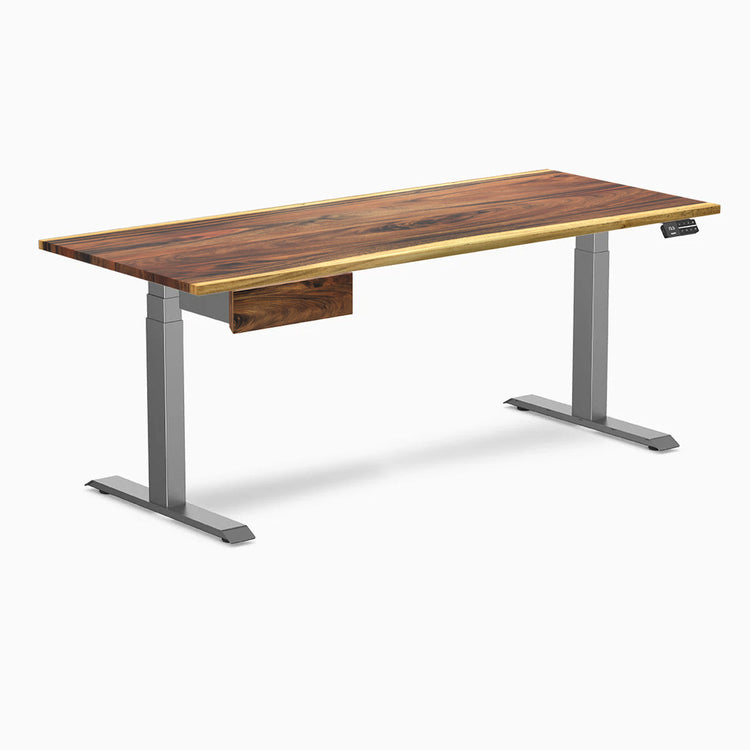 Desky Dual Hardwood Standing Desk With Drawer-DeskyÌâå¨ Australia
