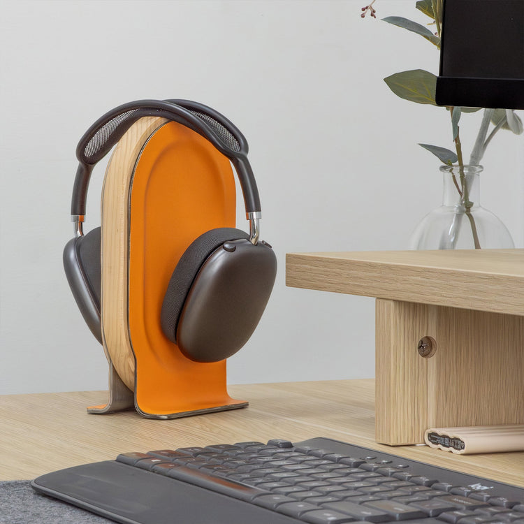 Desky Premium Wooden Headphone Stand-Laptop Stands-Desky-Walnut-DeskyÌâå¨ Australia