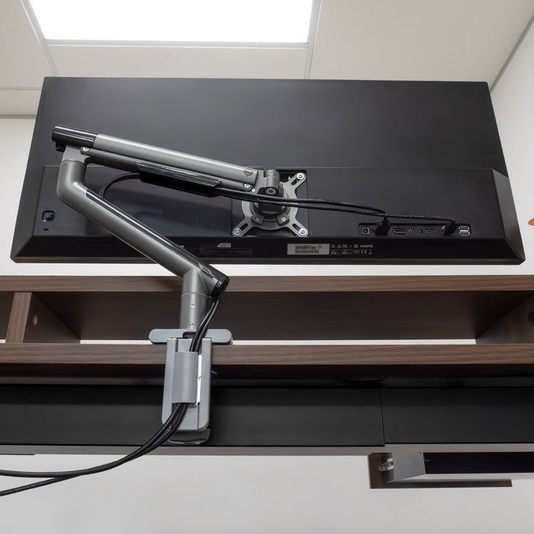 Desky Single Slim Aluminium Monitor Arm-Monitor Arms-Desky-Space Grey-DeskyÌâå¨ Australia