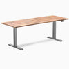 Desky Dual Softwood Sit Stand Desk in acacia 