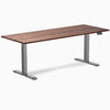 Desky dual hardwood walnut in space grey