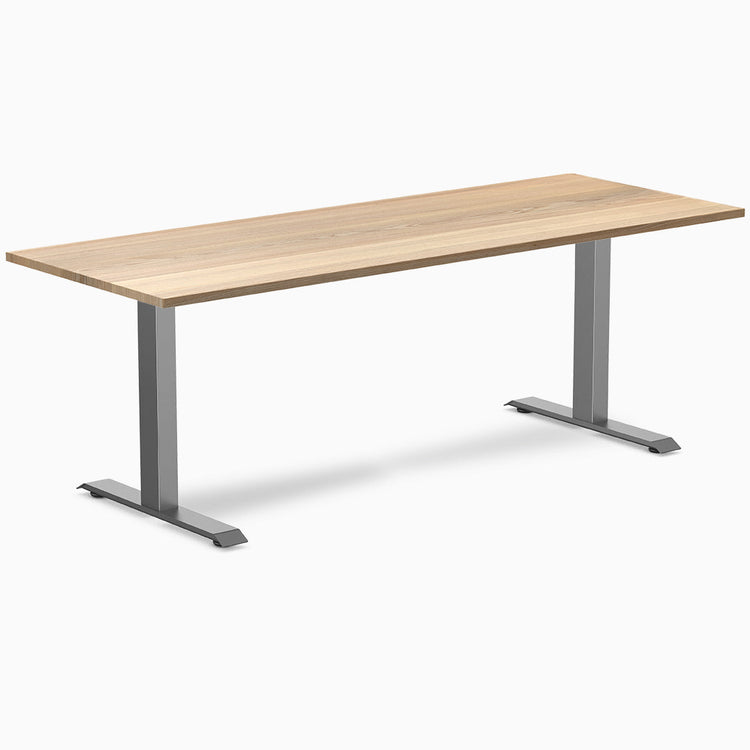 Desky zero hardwood office desk white ash 2000mm