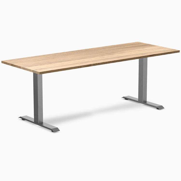 Desky zero hardwood office desk white oak 2000mm