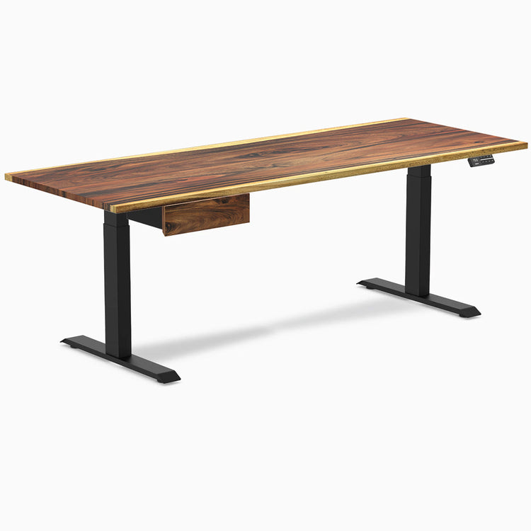 Desky Dual Hardwood Standing Desk With Drawer-DeskyÌâå¨ Australia