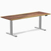Desky Dual Hardwood Sit Stand Desk-Dual Desks-Desky-Saman-2000x750mm-Grey-DeskyÌâå¨ Australia