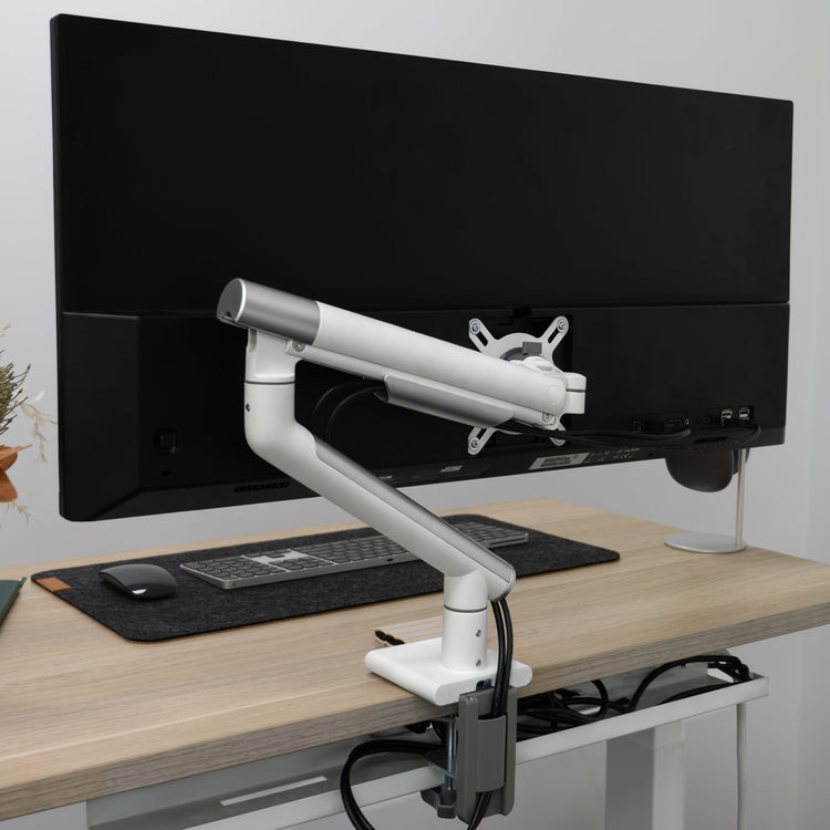 Desky Single Slim Aluminium Monitor Arm-Monitor Arms-Desky-Space Grey-DeskyÌâå¨ Australia