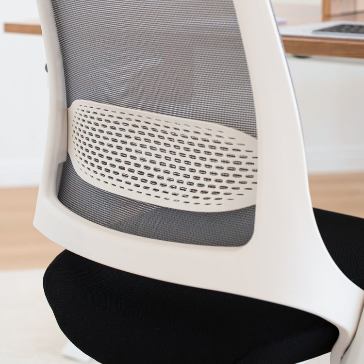 Desky Pulse Supportive Desk Chair-Office Chairs-Desky-Black / Polished Aluminium-No Headrest-DeskyÌâå¨ Australia