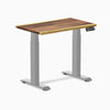 Desky Dual Mini Hardwood Sit Stand Desk-Dual Desks-Desky-Saman-800x500mm-Grey-Desky® Australia