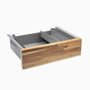 Desky Minimal Under Desk Drawer - Acacia Softwood Grey Frame