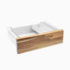 Desky Minimal Under Desk Drawer - Acacia Softwood White Frame