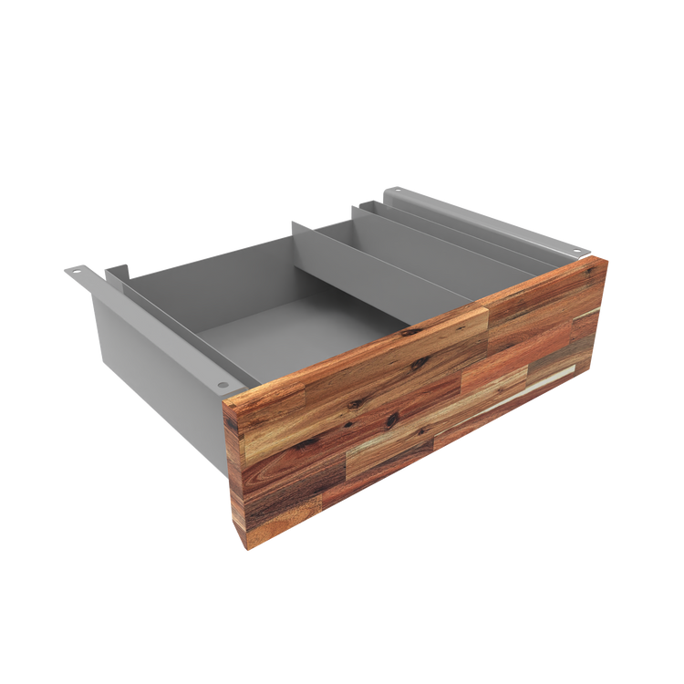 Desky Minimal Under Desk Drawer Grey Acacia - Desky