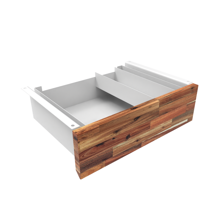 Desky Minimal Under Desk Drawer White Acacia - Desky