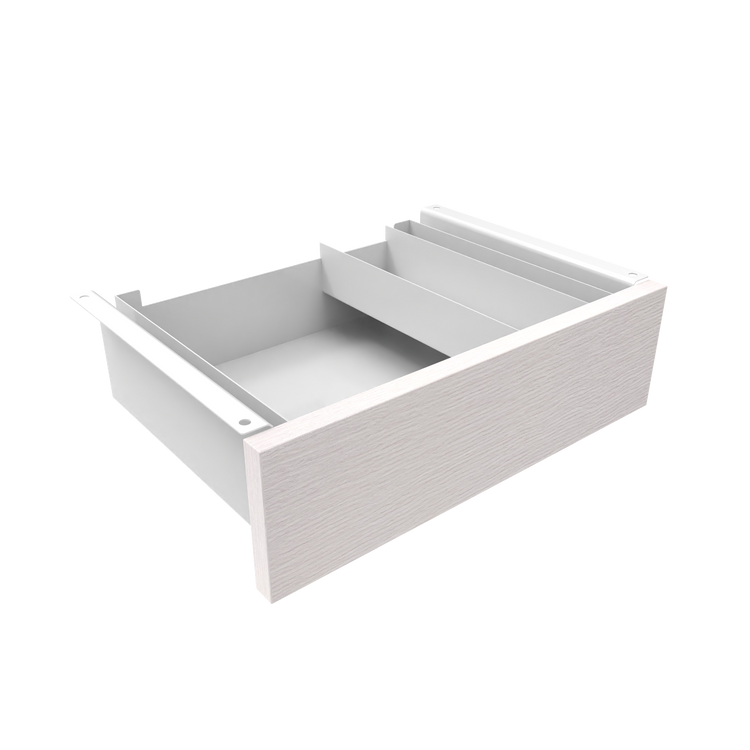 Desky Minimal Under Desk Drawer White White Alaskan - Desky