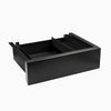 Desky Minimal Under Desk Drawer - Black Ash Hardwood Black Frame
