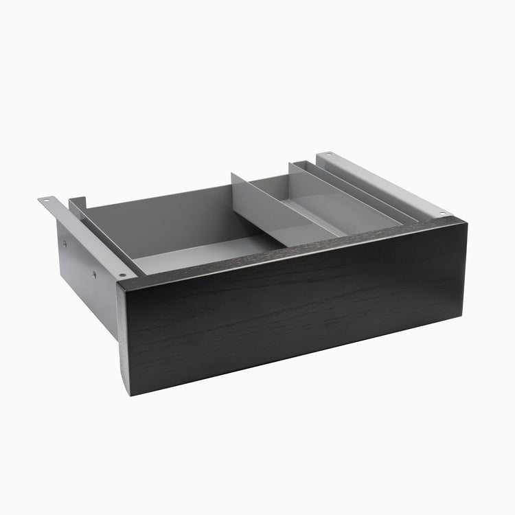 Desky Minimal Under Desk Drawer - Black Ash Hardwood