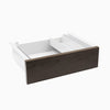 Desky Minimal Under Desk Drawer - Burnished Wood Melamine White Frame