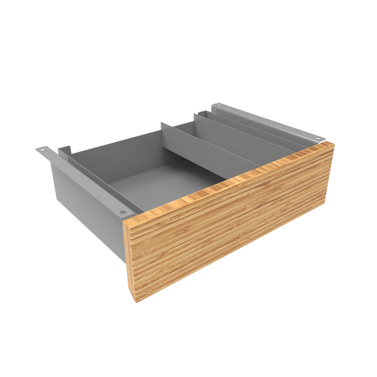 Desky Minimal Under Desk Drawer Grey Bamboo - Desky