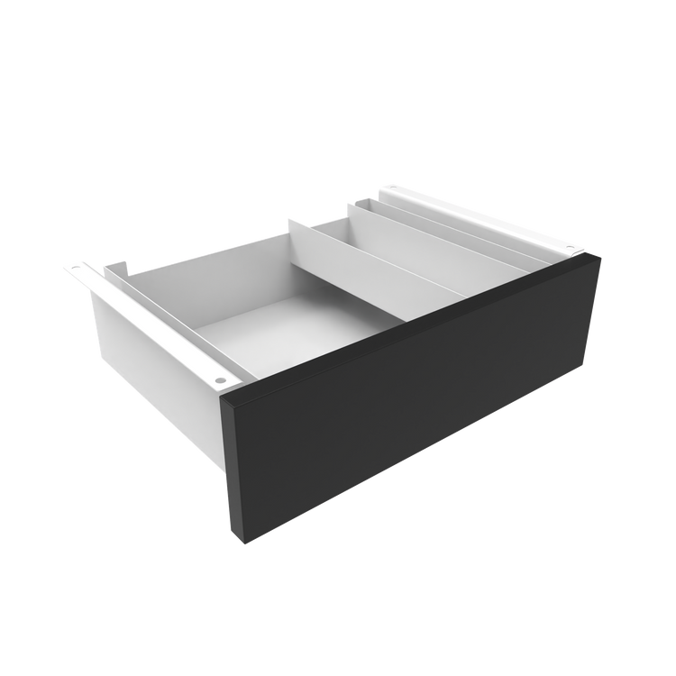 Desky Minimal Under Desk Drawer White Black - Desky