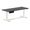 Desky Dual Hardwood Standing Desk With Drawer Black Ash / 1800x750mm / Wheat