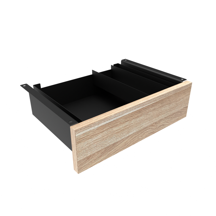 Desky Minimal Under Desk Drawer Black Classic Oak - Desky