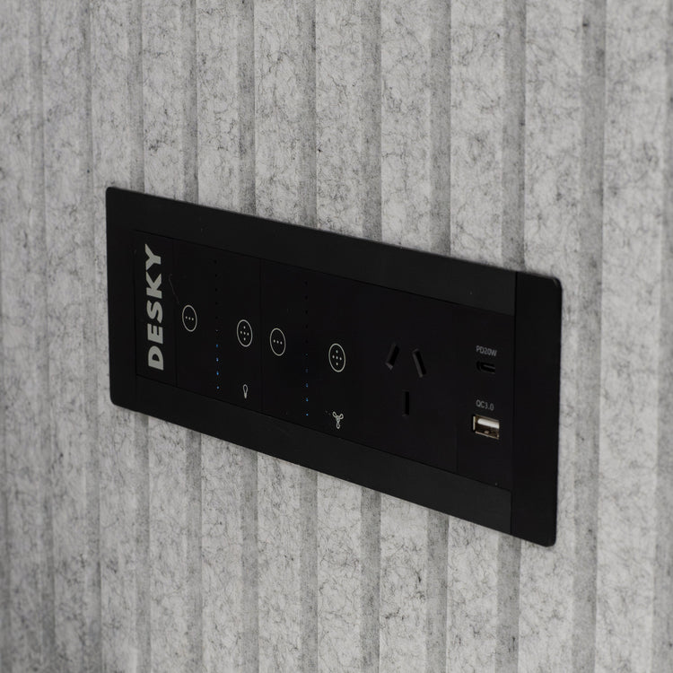 Arc Pod Phone Booth Large-Office Booths-Desky-Matte Black-Dark Grey-DeskyÌâå¨ Australia
