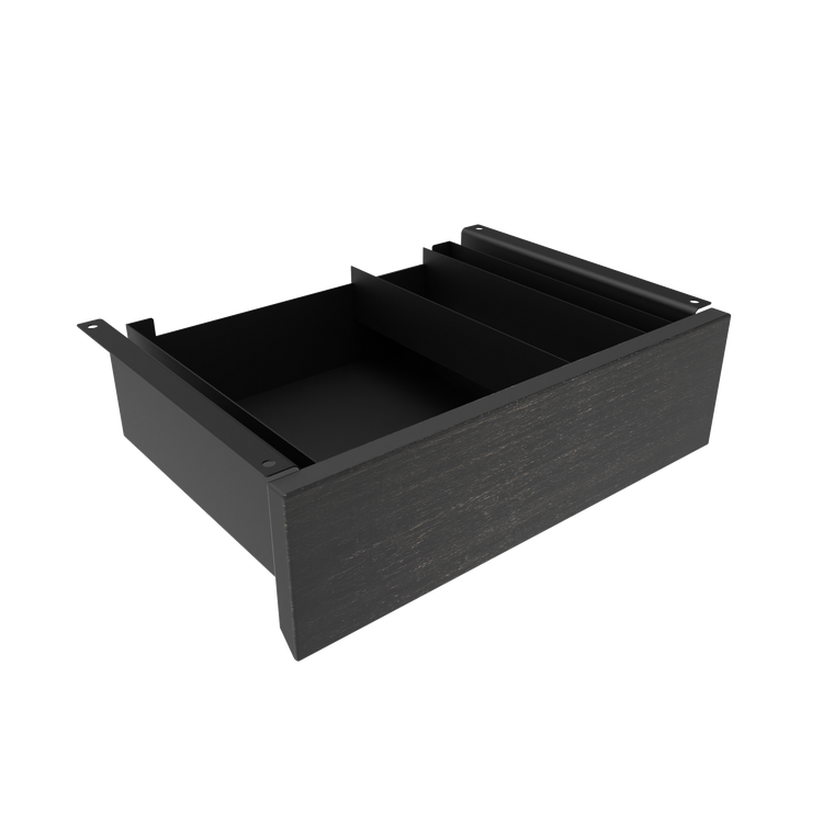 Desky Minimal Under Desk Drawer Black Dark Bamboo - Desky