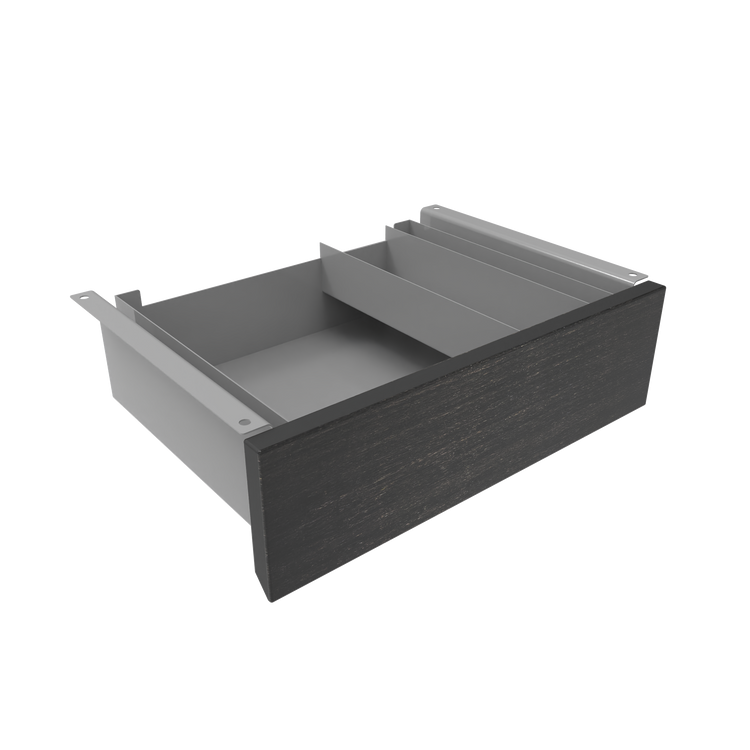 Desky Minimal Under Desk Drawer Grey Dark Bamboo - Desky