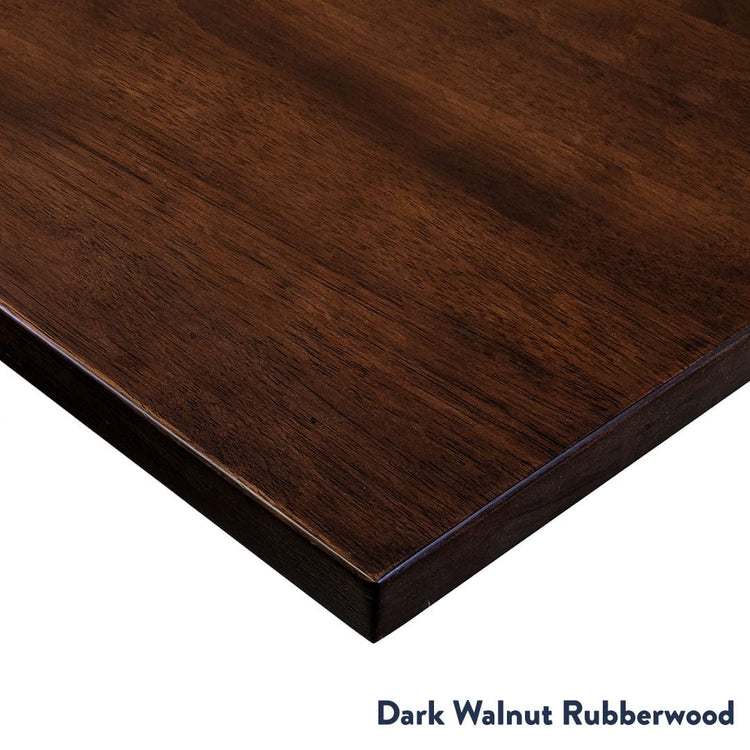 Dark walnut rubberwood desktop