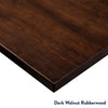Dark walnut rubberwood desktop