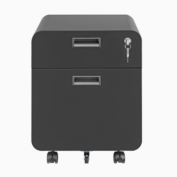 2 drawer mobile filing cabinet