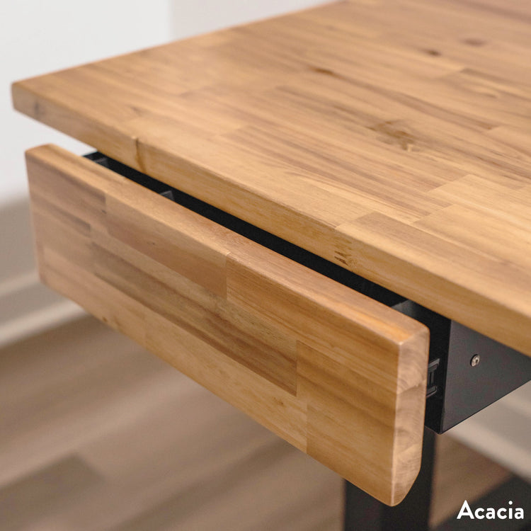 Desky Minimal Under Desk Drawer-Drawers-Desky-White Melamine-Black-Desky® Australia