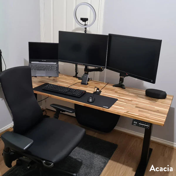 Desky Dual Softwood Sit Stand Desk