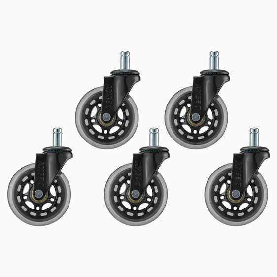 Desky Office Chair Caster Wheels-Casters-Desky-Black-DeskyÌâå¨ Australia
