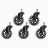 Desky Office Chair Caster Wheels-Casters-Desky-Clear-Desky® Australia