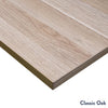 Desky scalloped melamine in classic oak desktop