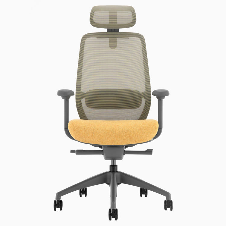 Desky coilflex ergonomic office chair in yellow 