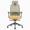 Desky coilflex ergonomic office chair in yellow 