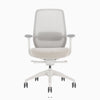 White minimalist coilflex chair desky