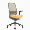 Yellow coilflex chair no headrest - Desky