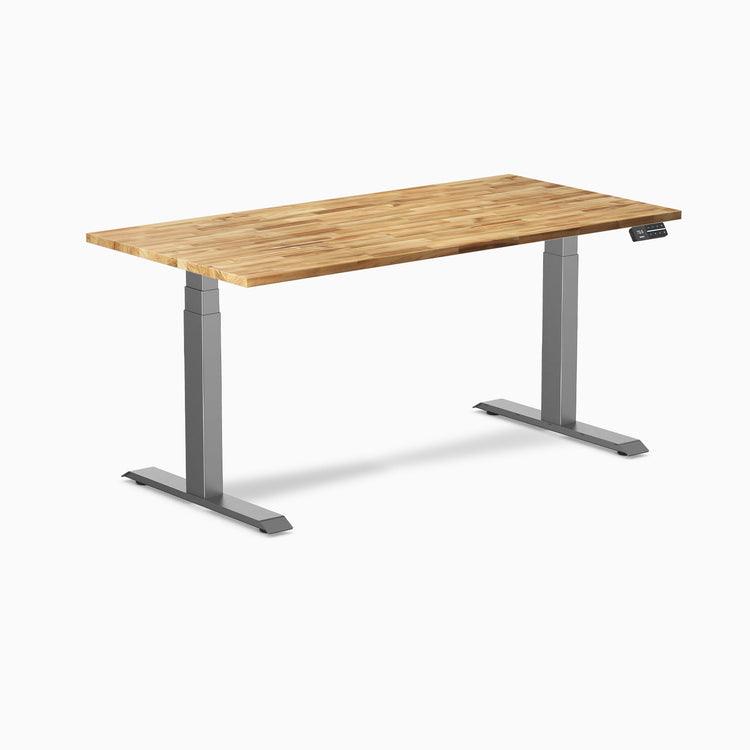 Desky Dual Hardwood Sit Stand Desk