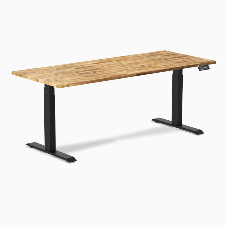 Desky Dual Hardwood Sit Stand Desk