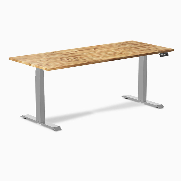 Desky Dual Hardwood Sit Stand Desk