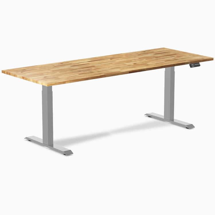 Desky Dual Hardwood Sit Stand Desk