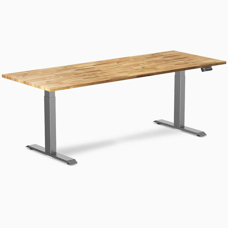 Desky Dual Hardwood Sit Stand Desk