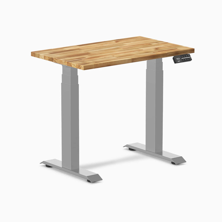Desky Dual Mini Hardwood Sit Stand Desk