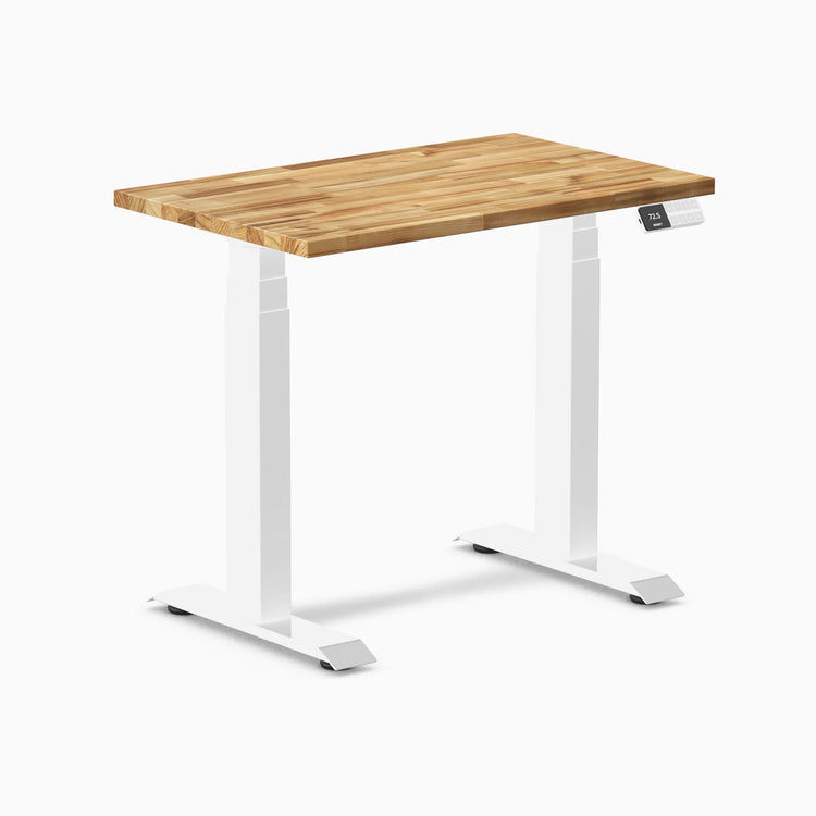 Desky Dual Mini Hardwood Sit Stand Desk