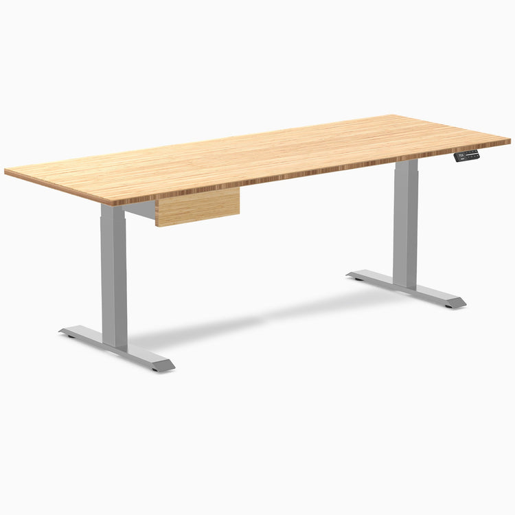 Desky Dual Bamboo Standing Desk With Drawer detail view 22