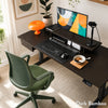 Desky Dual Bamboo Sit Stand Desk detail view 5