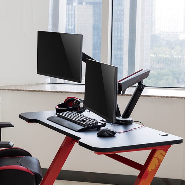 Desky Dual LED Gaming Monitor Arm - Desky