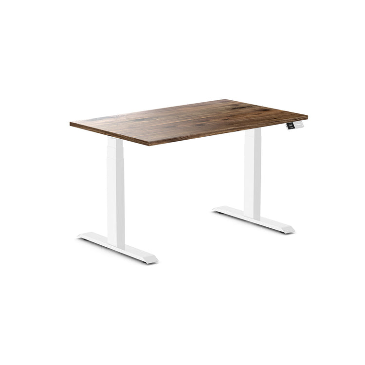 Desky Dual Hardwood Sit Stand Desk-Natural Walnut Desky®